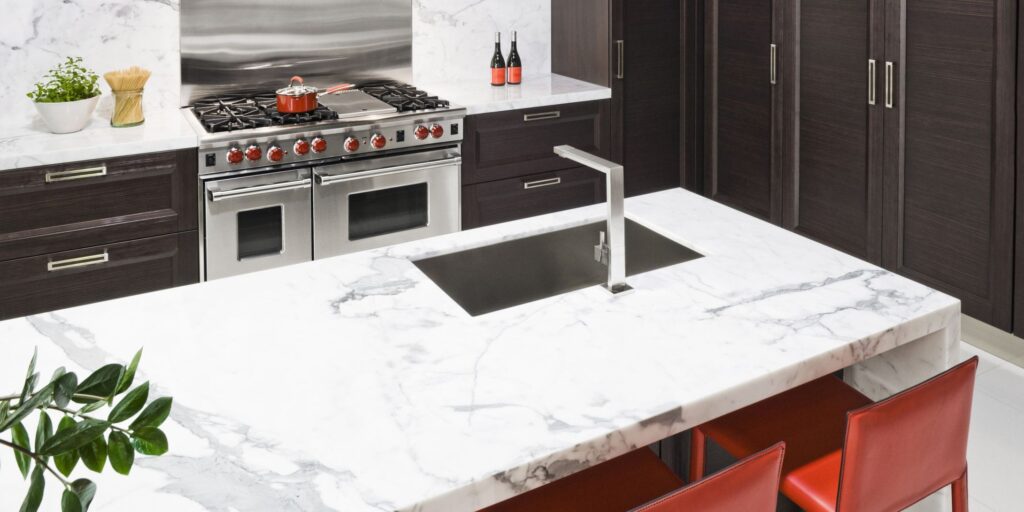 Modular Kitchen Marble Countertops